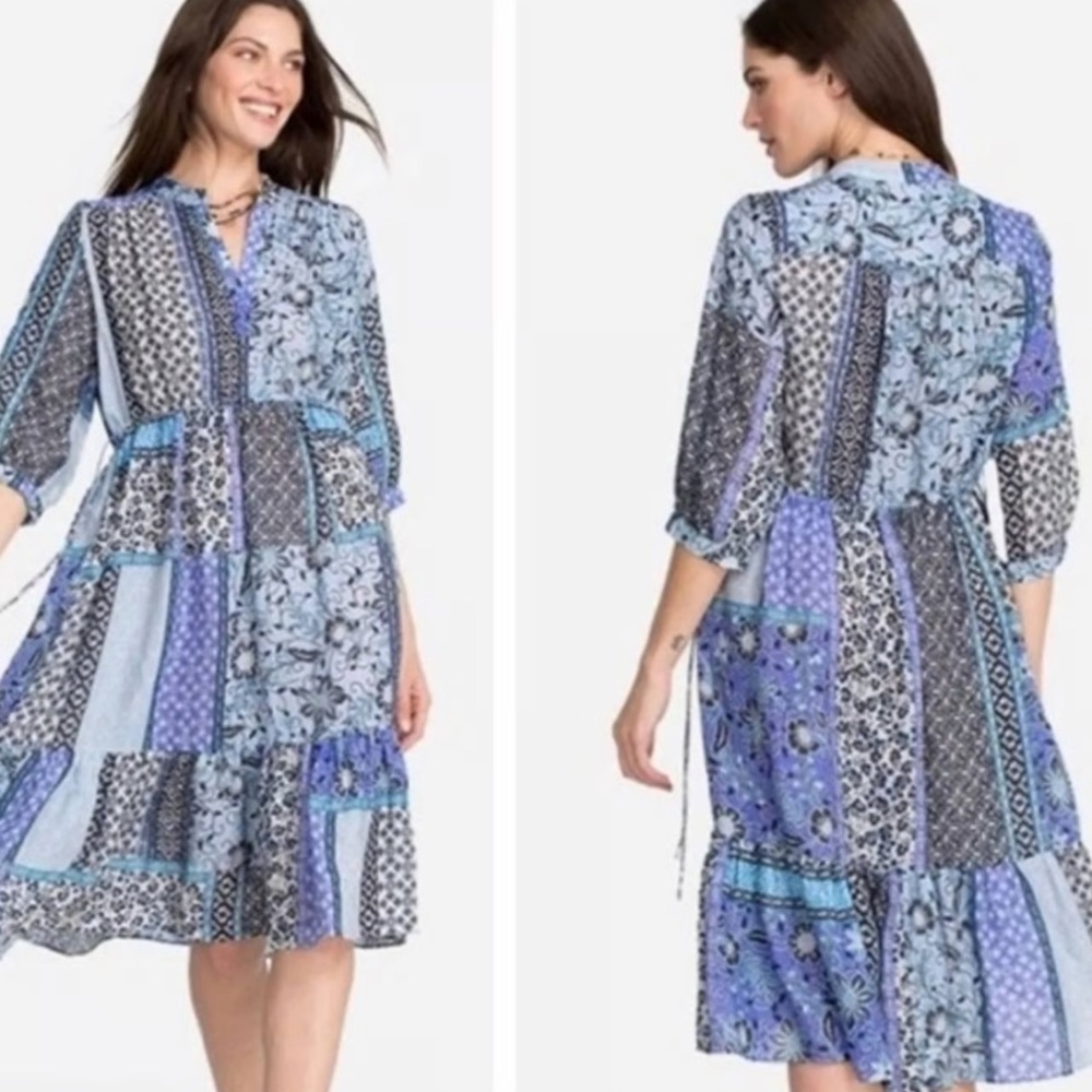 Johnny Was Marrakesh Drawstring Midi Dress - Picture 3 of 10